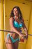Mariposa Slip Turchese